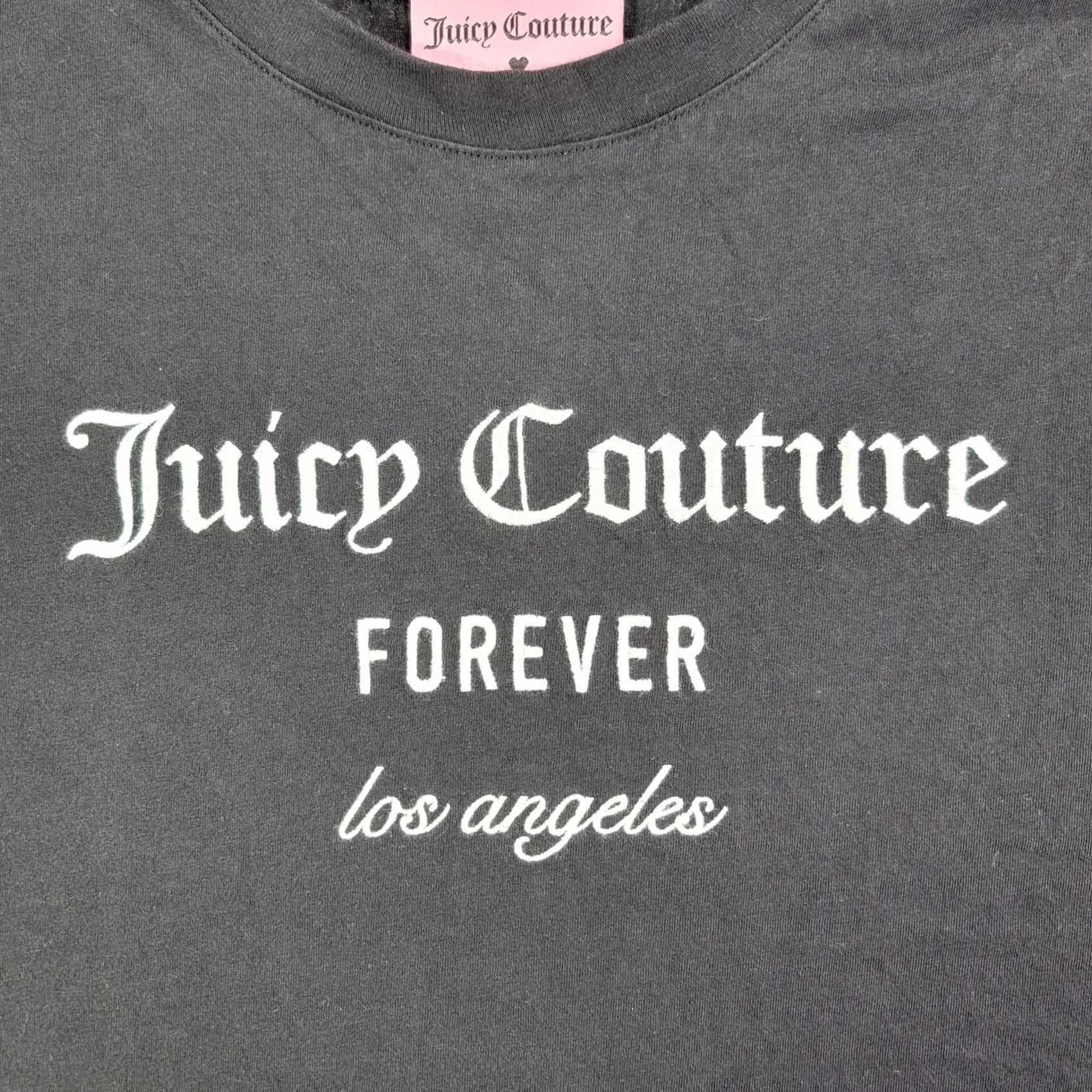 Juicy Couture Juicy Couture Forever 21 Shirt Womens 2X Plus Black Los Angeles Graphic Tee Size XXL / US 16-18 / IT 52-54 - 3 Thumbnail
