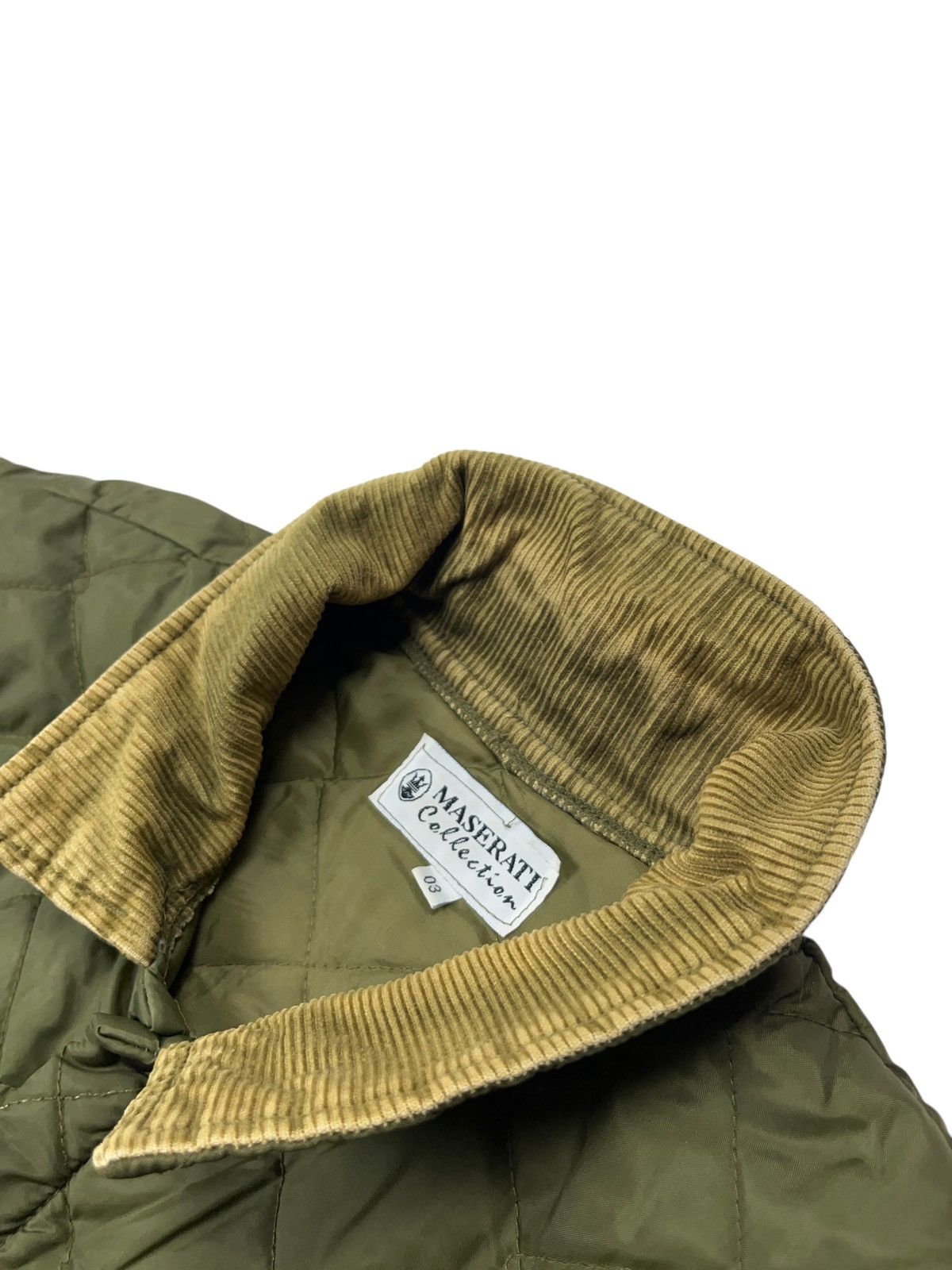 Maserati × Vintage Vintage 80s Maserati Quilted Jacket Distressed Rare Size US L / EU 52-54 / 3 - 5 Thumbnail