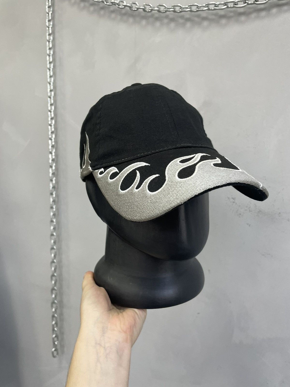 Harley Davidson Harley davidson style flames cap hat y2k diesel Size ONE SIZE - 2 Thumbnail