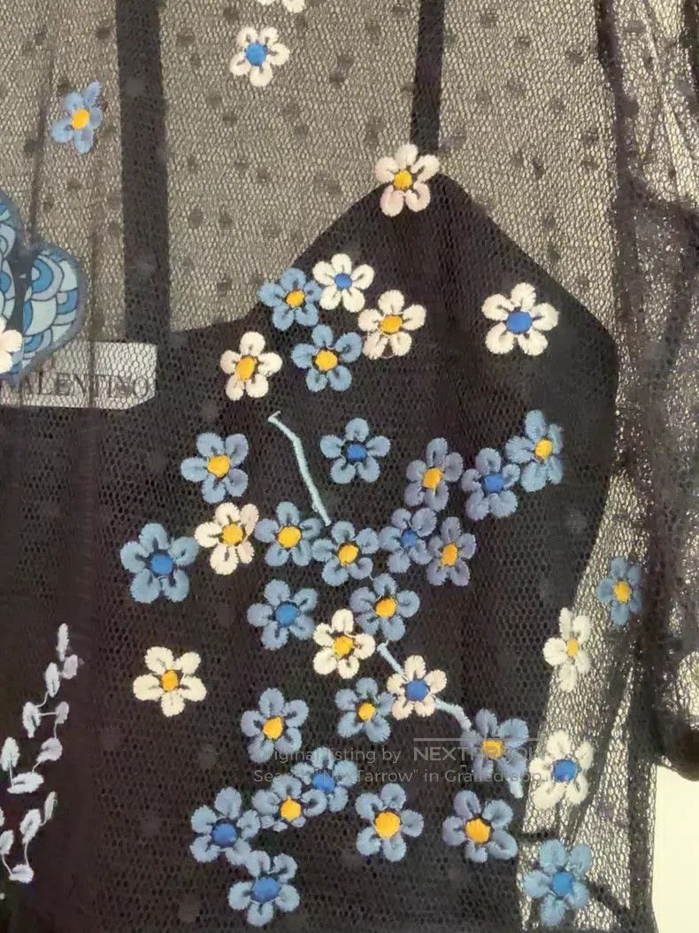 Valentino Valentino Lace hand-embroidered two-piece dress Size M / US 6-8 / IT 42-44 - 3 Thumbnail