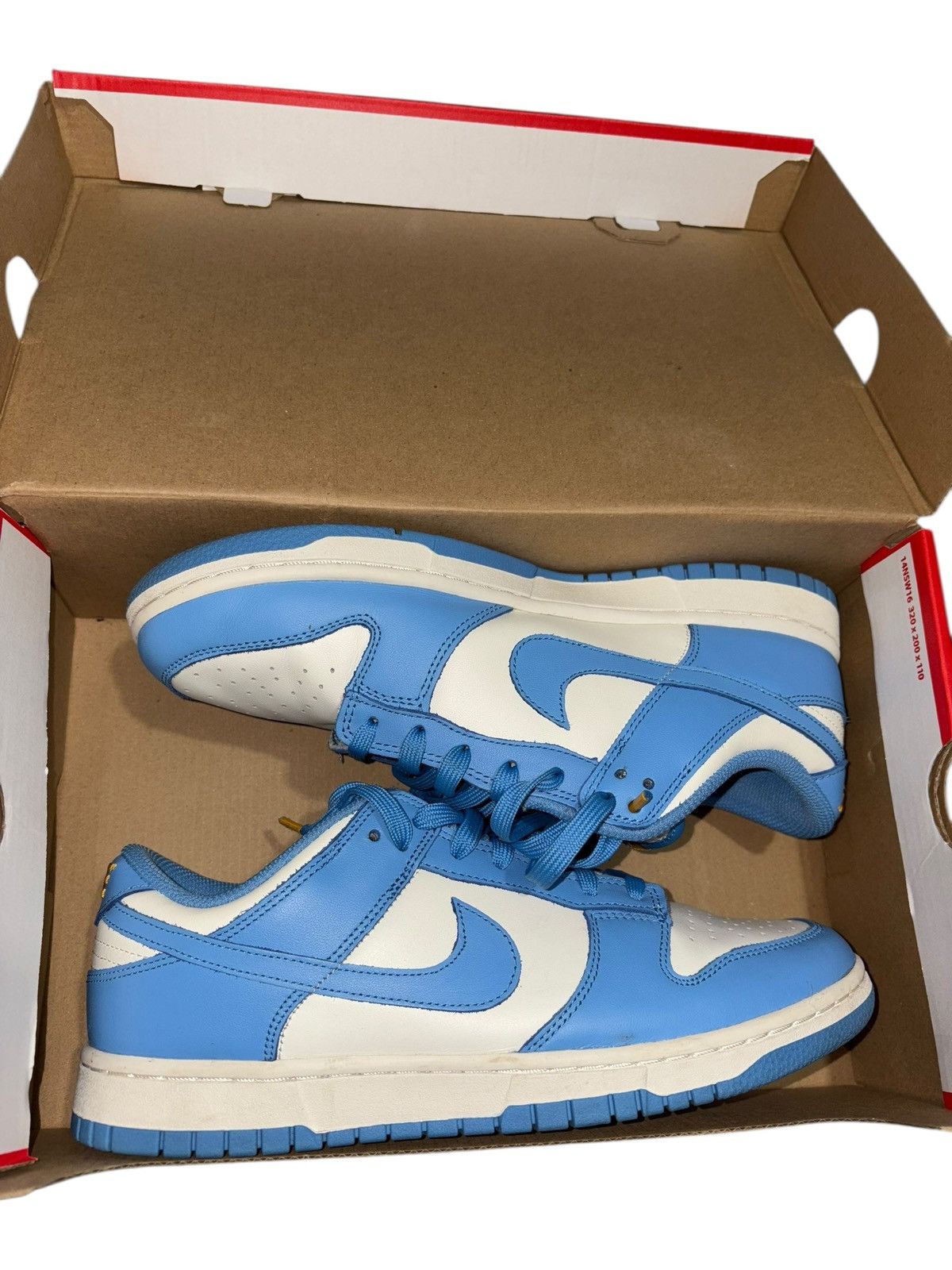 Nike Men 8 Women 9.5 Nike Dunk Low Coast Blue Gold Yellow vtg y2k Size US 8 / EU 41 - 2 Thumbnail