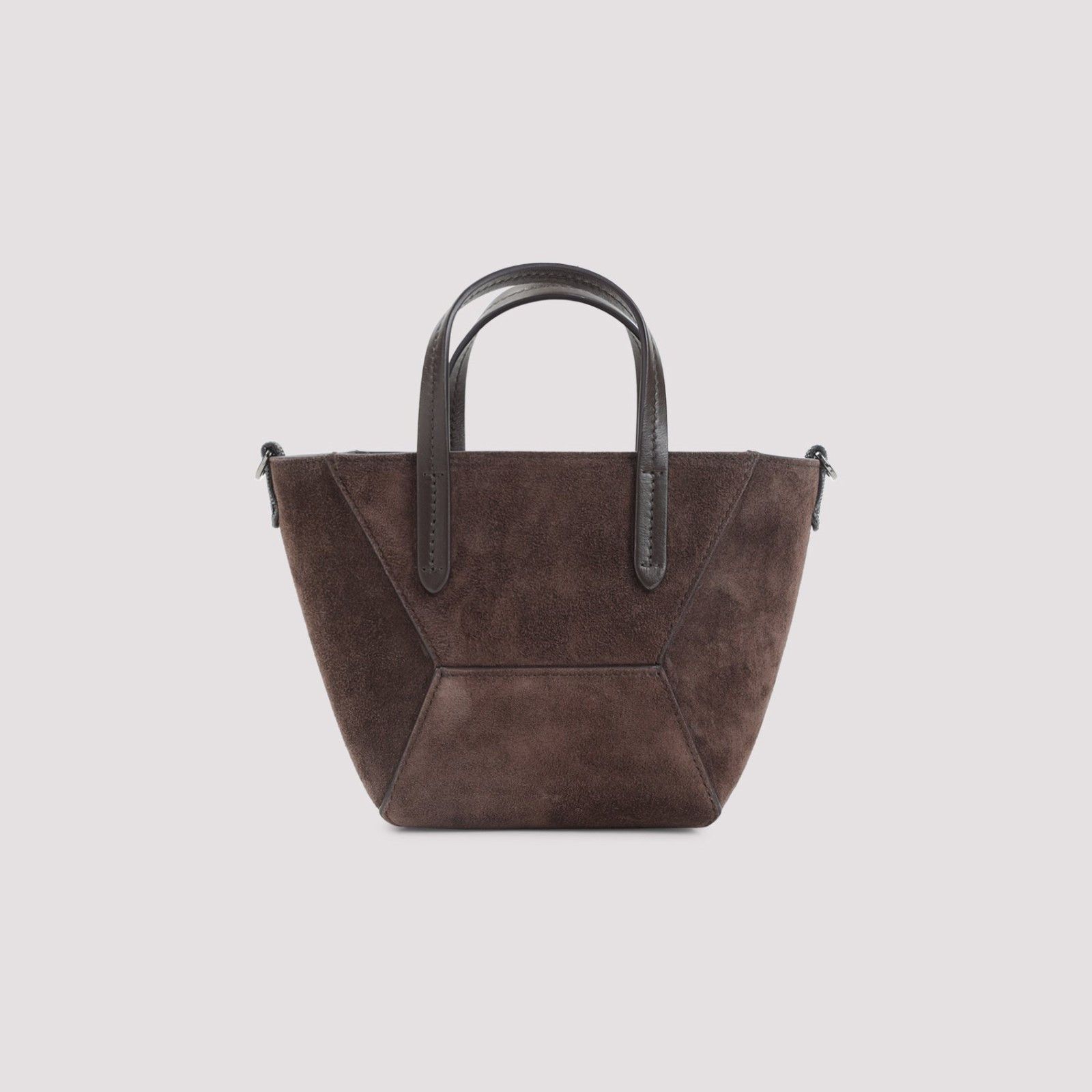Brunello Cucinelli BRUNELLO CUCINELLI BC Duo Mini Espresso Tote Bag New & Authe Size ONE SIZE - 4 Thumbnail