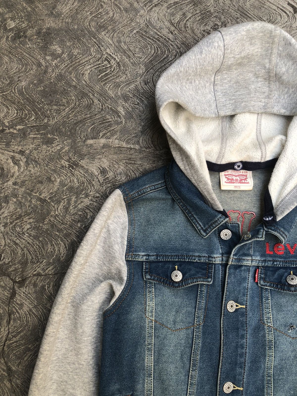 Levi's Levi’s Jeans Jacket Hoodie Patchwork Number Nine LGB Style Size US M / EU 48-50 / 2 - 8 Thumbnail