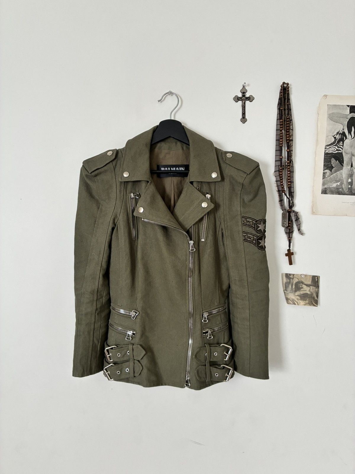 Balmain Balmain SS10 Star Studded Military Jacket Size S / US 4 / IT 40 - 1 Thumbnail