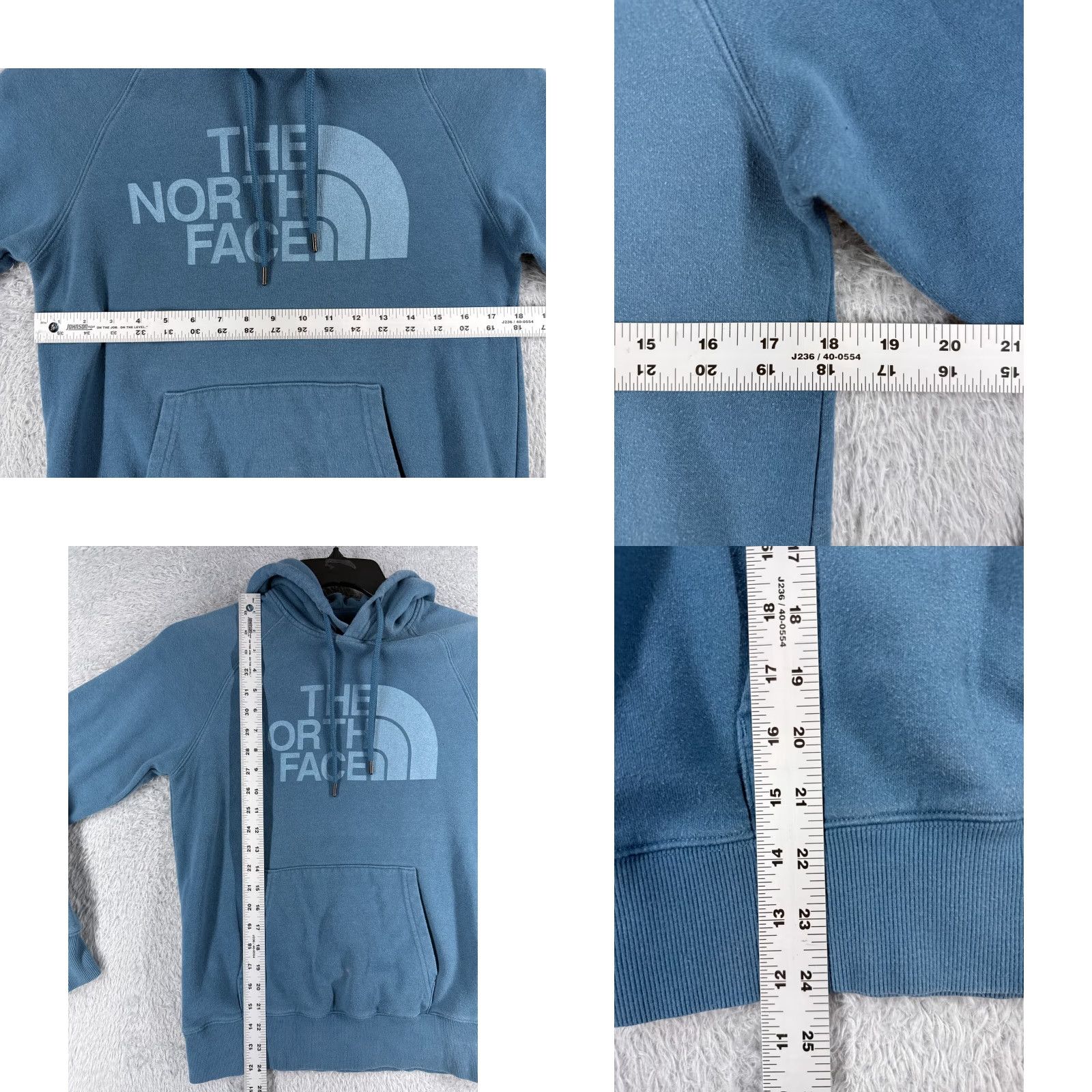 The North Face The North Face Hoodie Women XS Blue Pullover Jersey Fabric 90s Vintage Not Applicable Size XS / US 0-2 / IT 36-38 - 8 Thumbnail
