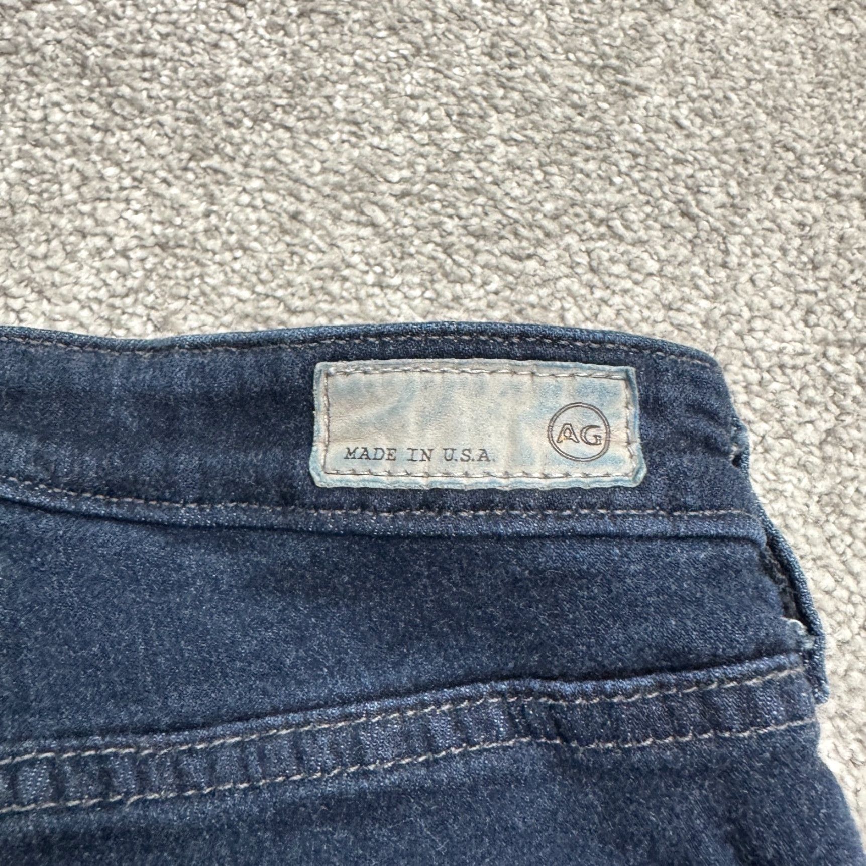 Denime VINTAGE AG Adriano Goldschmied The Prima Mid Rise Cigarette Denim Jeans Womens 29R Blue Size 29" - 4 Thumbnail