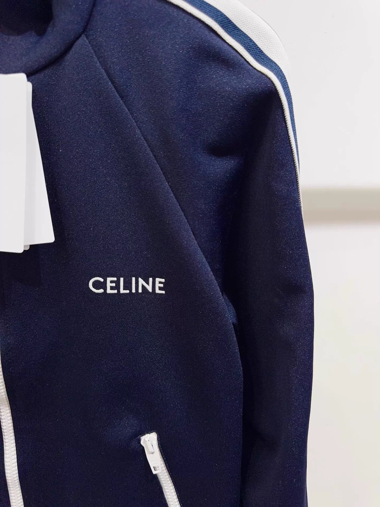Celine Celine Navy Blue Minimalist Jacket M Size M / US 6-8 / IT 42-44 - 2 Thumbnail
