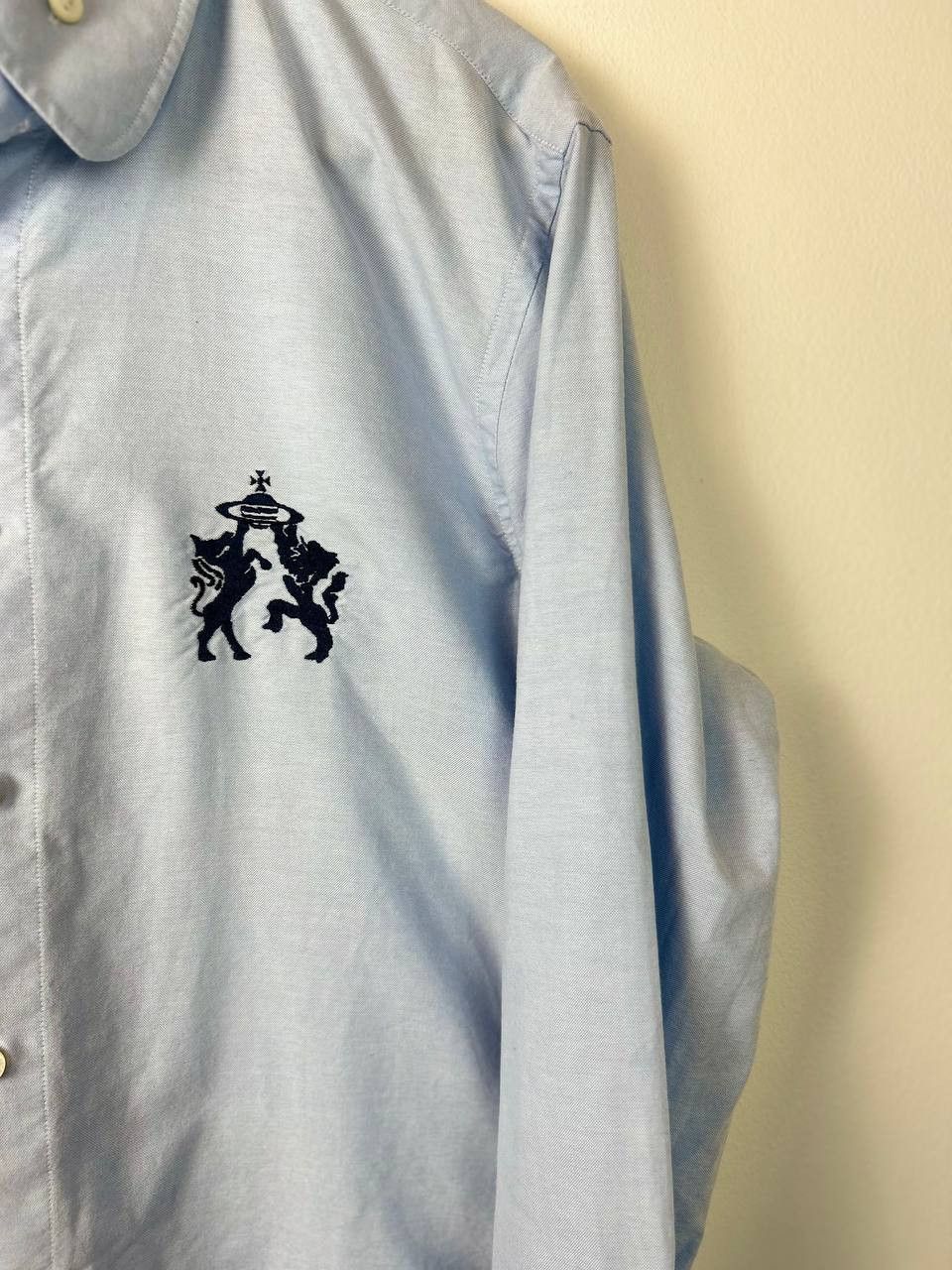 Vivienne Westwood Vivienne Westwood logo oxford shirt Size US L / EU 52-54 / 3 - 4 Thumbnail