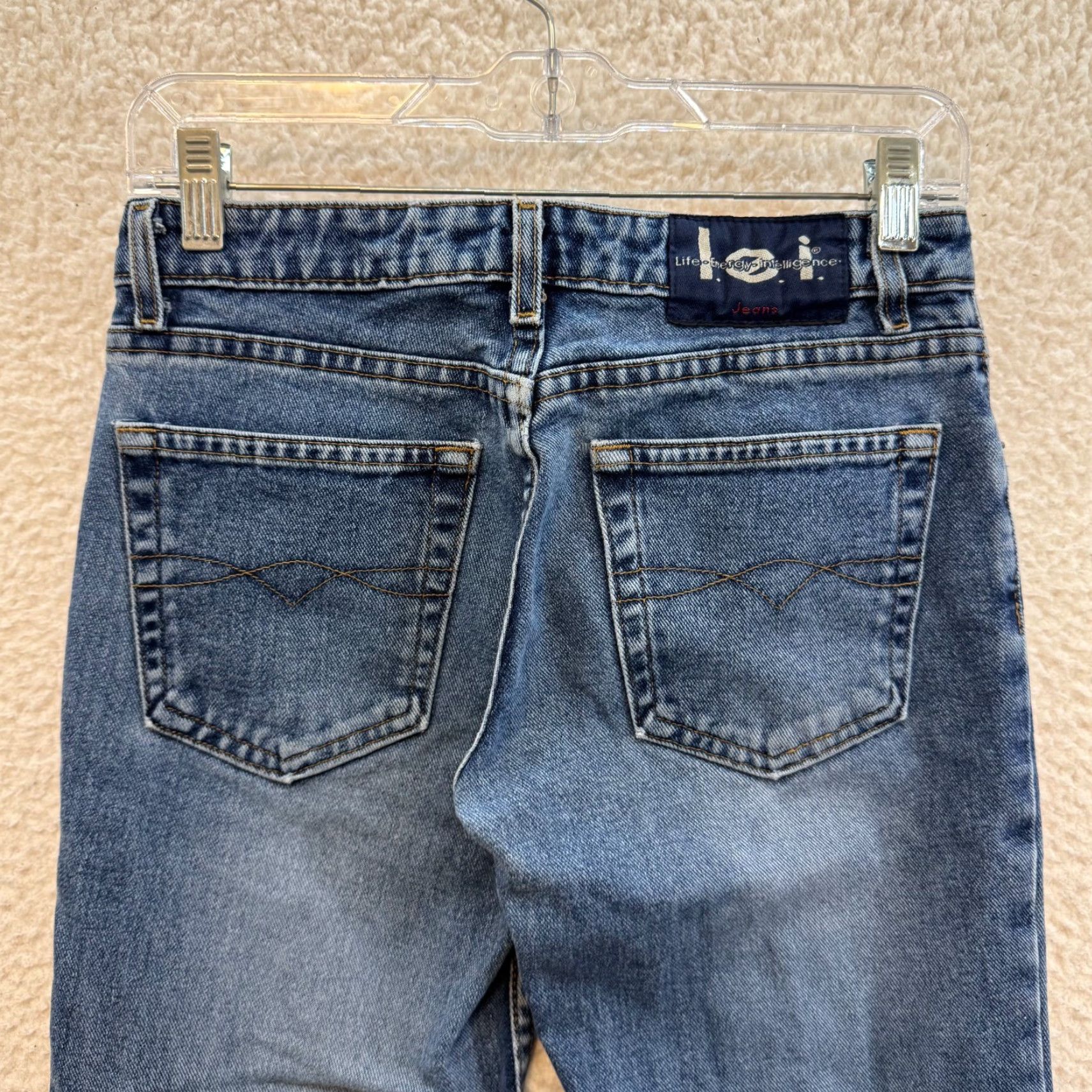 Vintage VINTAGE Lei Low Rise Flare Jeans 0 24 Medium Wash Bootcut 100% Cotton Denim Jeans Womens Girls Girls or Womens Size 25" / US 0 / IT 36 - 4 Thumbnail