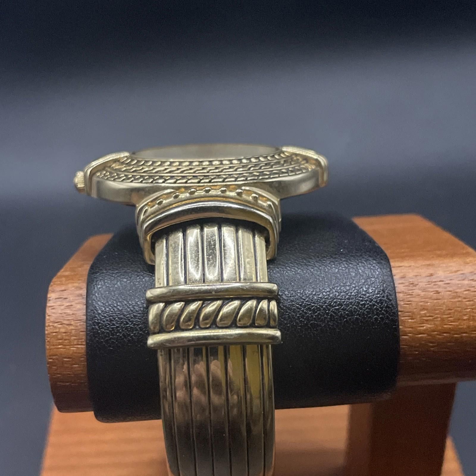 Geneva Vtg Geneva Platinum Cuff Bracelet Watch New Battery Size ONE SIZE - 3 Thumbnail