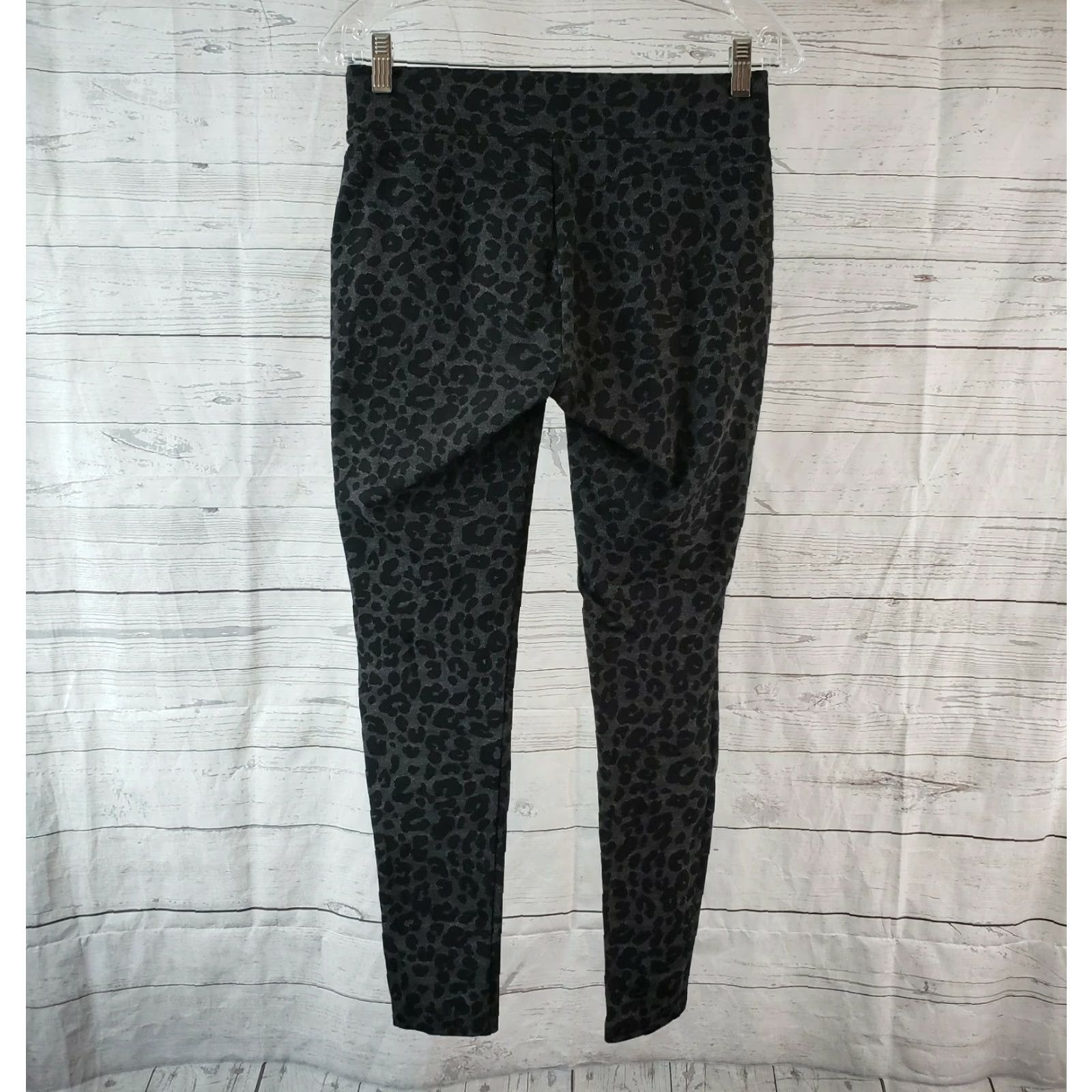 Loft LOFT Ann Taylor Womens Ponte Knit Leggings Sz Small Black Gray Animal Print Leggings Size 28" / US 6 / IT 42 - 3 Thumbnail