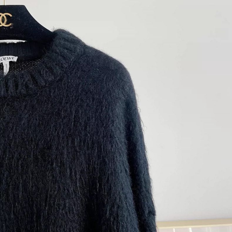 Loewe loewe Black mohair Pullover sweater 2506-Nextarrow Size US L / EU 52-54 / 3 - 4 Thumbnail