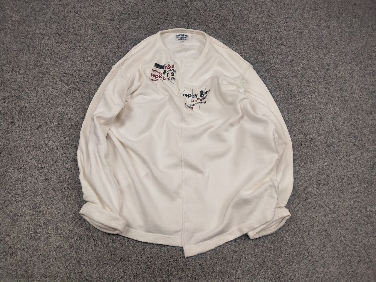 Replay Replay and Sons Design Asimetric Logo White Sweatshirt Size US M / EU 48-50 / 2 - 3 Thumbnail