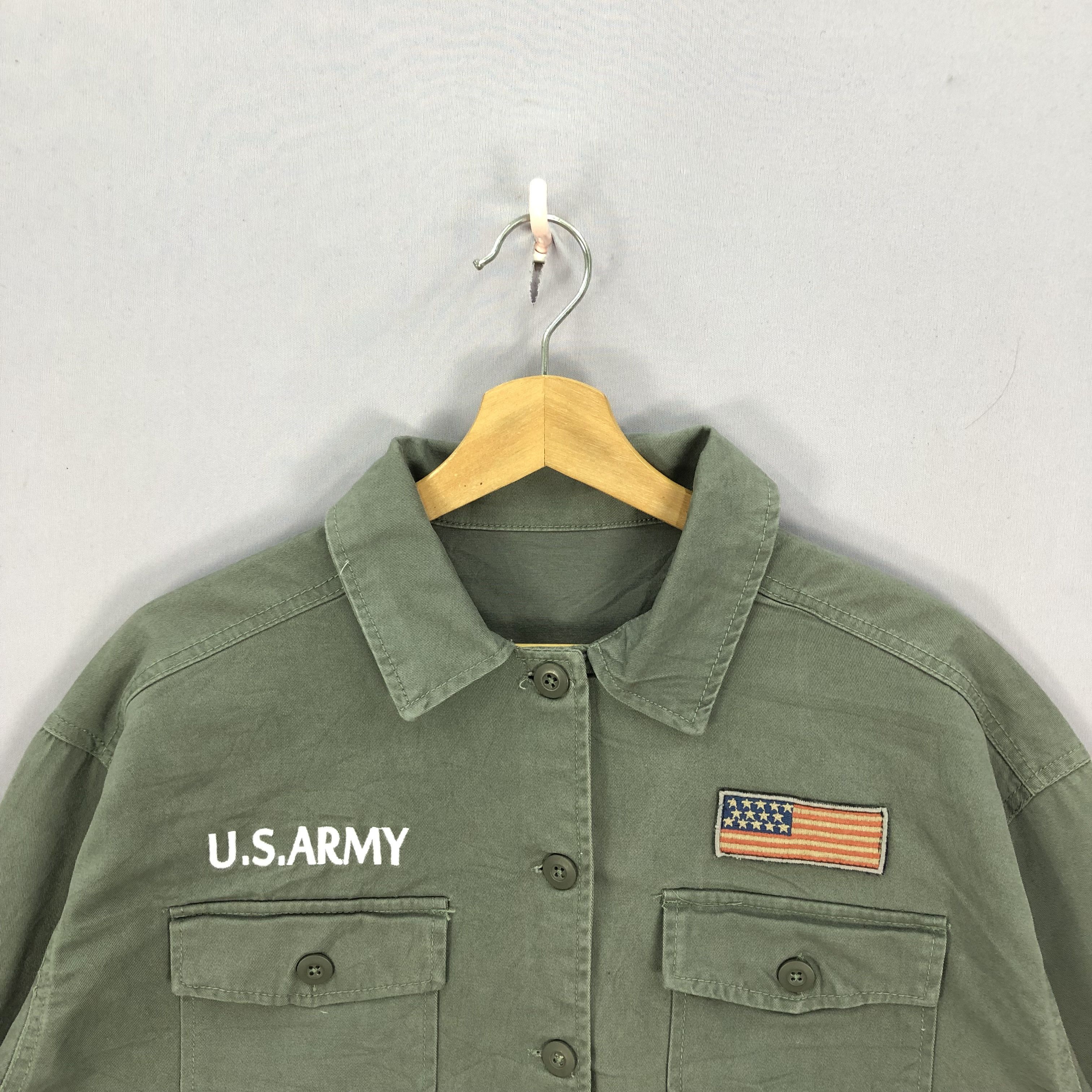 Japanese Brand × Vintage Vintage US Army Japanese Military Shirt Jacket Size US XL / EU 56 / 4 - 3 Thumbnail