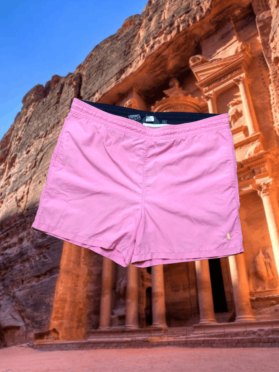 Polo Ralph Lauren Vintage pink shorts logo Polo by Ralph Lauren Y2K Size US 34 / EU 50 - 1 Thumbnail
