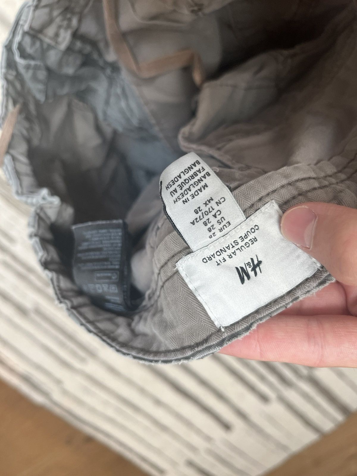 H&M Vintage Green Cargo Pants 28 x 28 Size US 28 / EU 44 - 3 Thumbnail