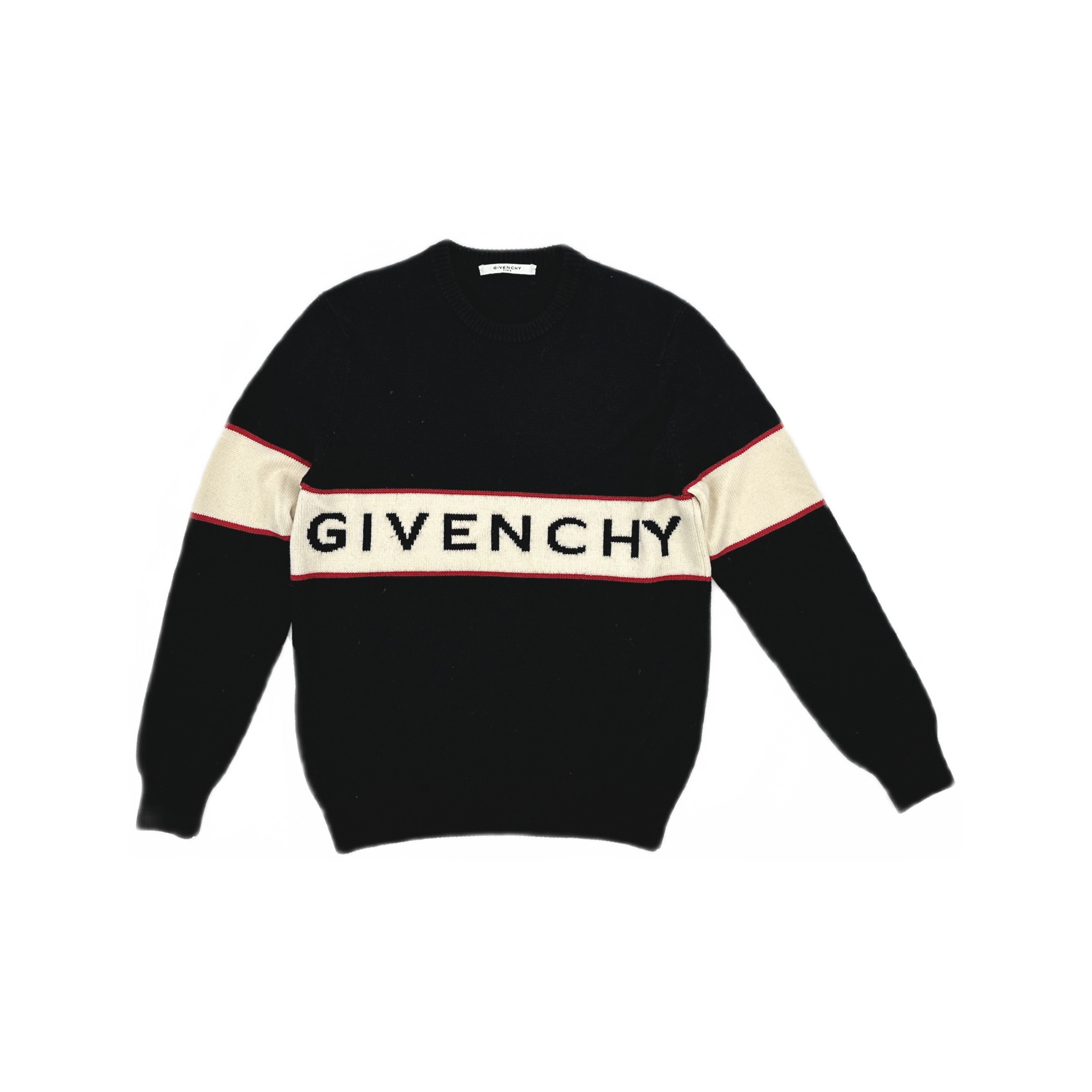 Givenchy Givenchy Logo Stripe Sweater Size L Size US L / EU 52-54 / 3 - 1 Thumbnail