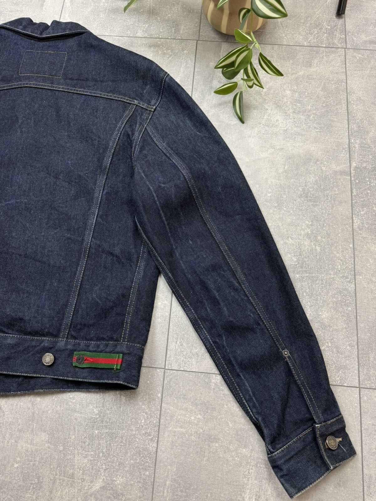 Gucci Gucci Tom Ford 00s Men’s Black Denim Jacket Black Label Size US M / EU 48-50 / 2 - 19 Thumbnail
