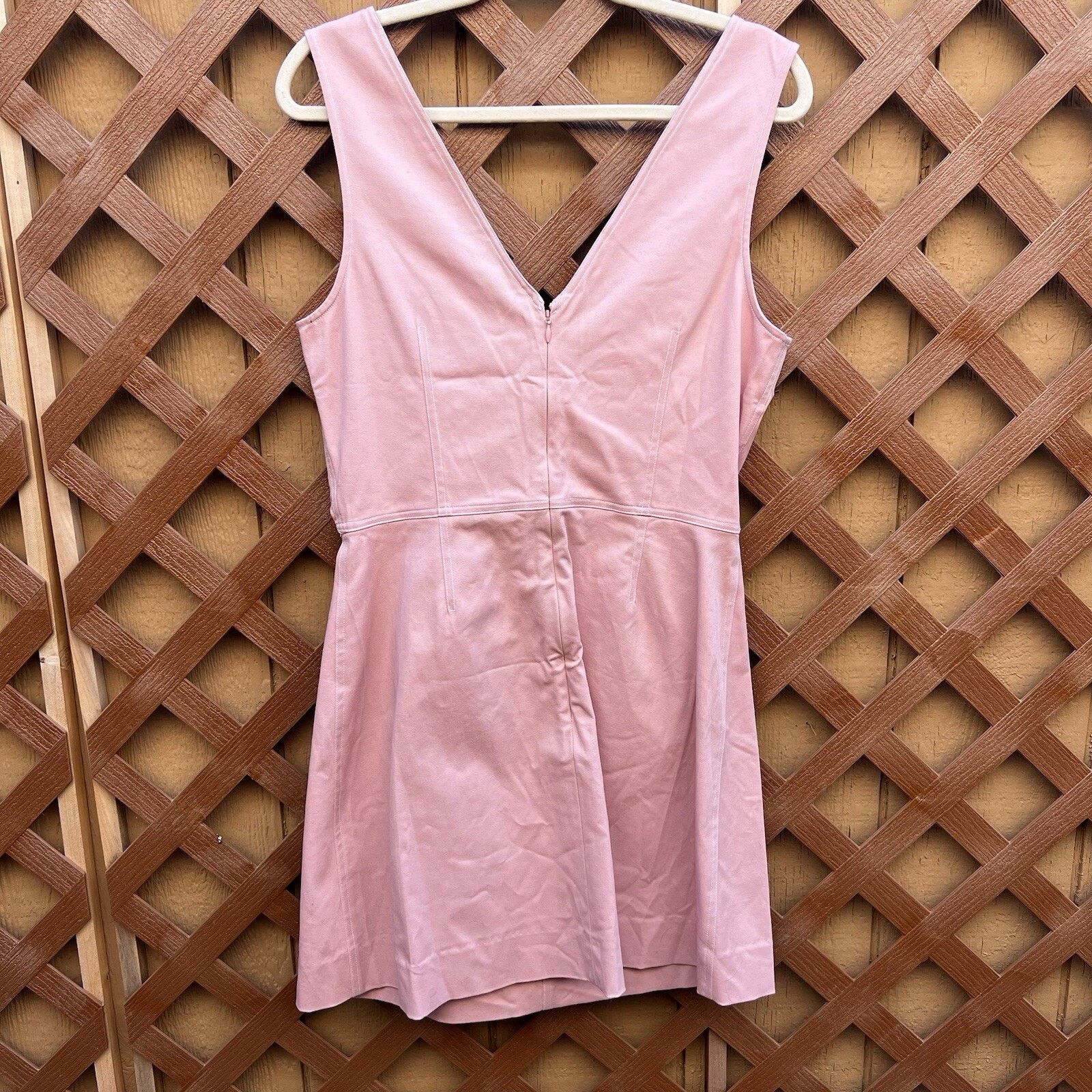 Halston NWT $445 (12) Halston A-line Minidress Twist Front Baby Pink Size XL / US 12-14 / IT 48-50 - 6 Thumbnail