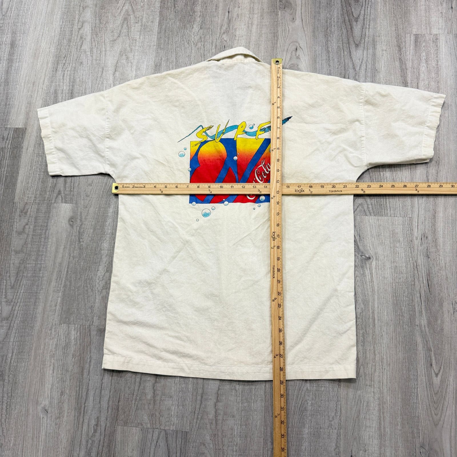 Vintage Vintage Coca Cola Surf Short Sleeve Button Shirt Large Size US L / EU 52-54 / 3 - 7 Thumbnail