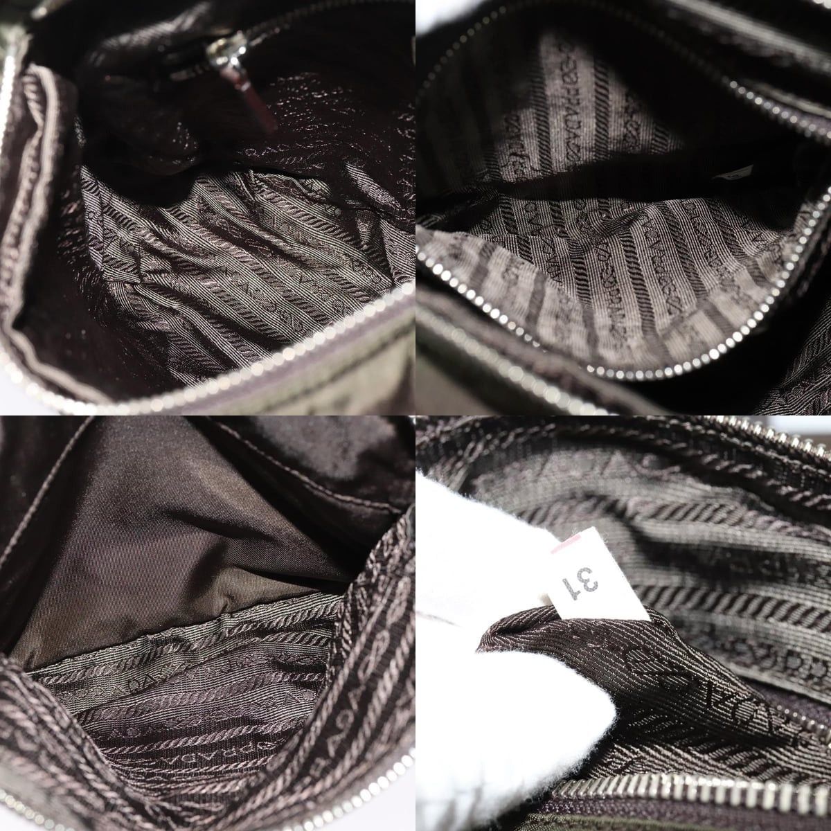 Prada PRADA Shoulder Bag Nylon Khaki Silver Size ONE SIZE - 12 Thumbnail