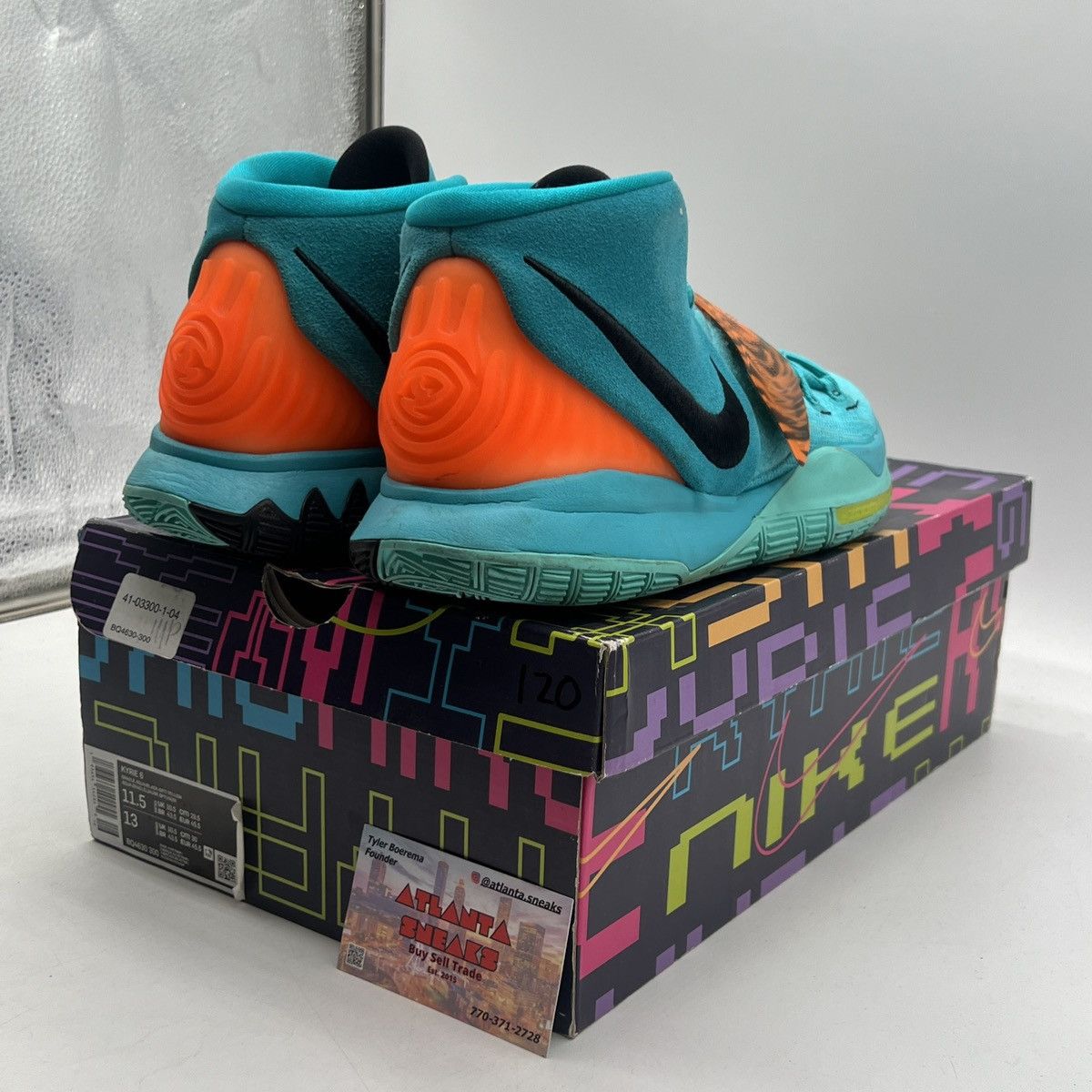 Nike Kyrie 6 oracle aqua Size US 11.5 / EU 44-45 - 5 Thumbnail