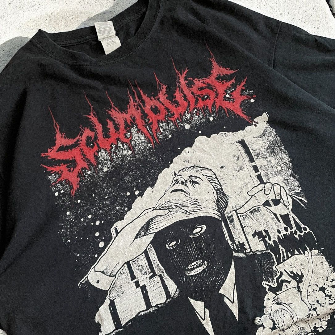 Japanese Brand × Vintage Vintage merch gildan t-shirt scumpulse skulls horror anarchy Size US XL / EU 56 / 4 - 2 Thumbnail