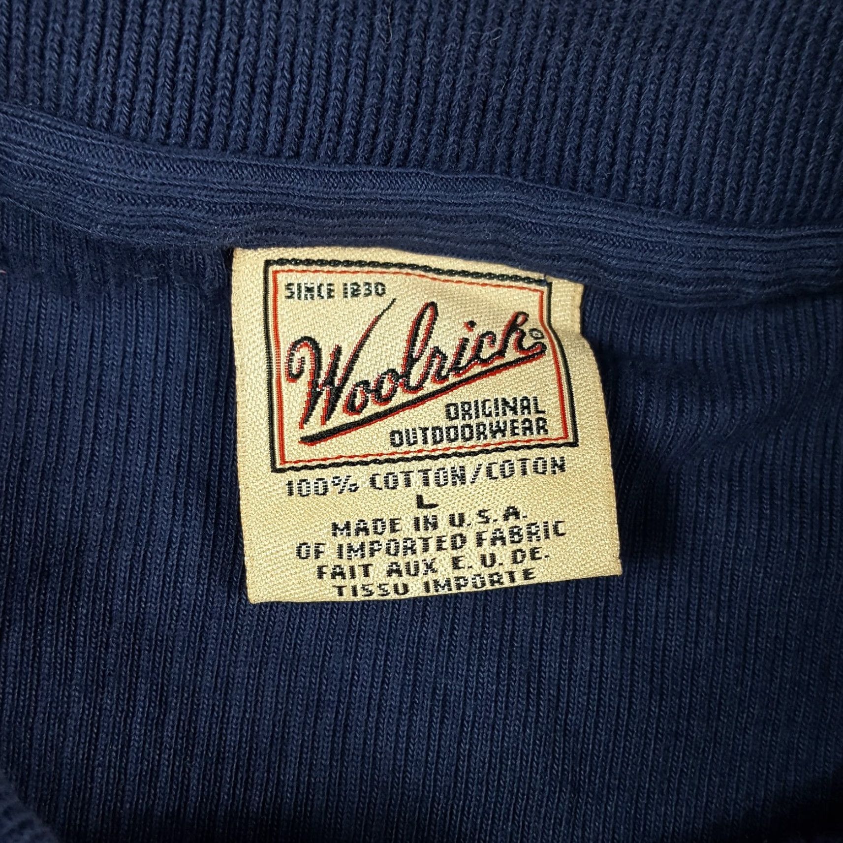 Vintage Woolrich Women's Polo Knit Collared Polo Navy Blue Size L Woolrich Polo Shirt 00s 90s Preppy Outdoor Retro Sports Casual Shirt Womens Size L / US 10 / IT 46 - 6 Thumbnail