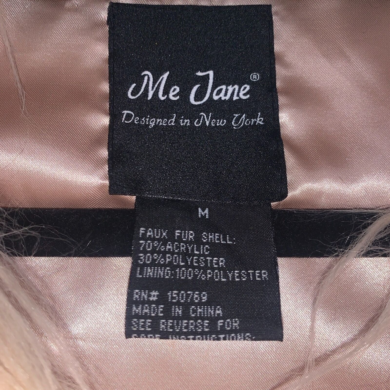 Vintage Me Jane "Almost Famous" Style Ombre' Faux Fur Vest Satin Lin Size M / US 6-8 / IT 42-44 - 8 Thumbnail