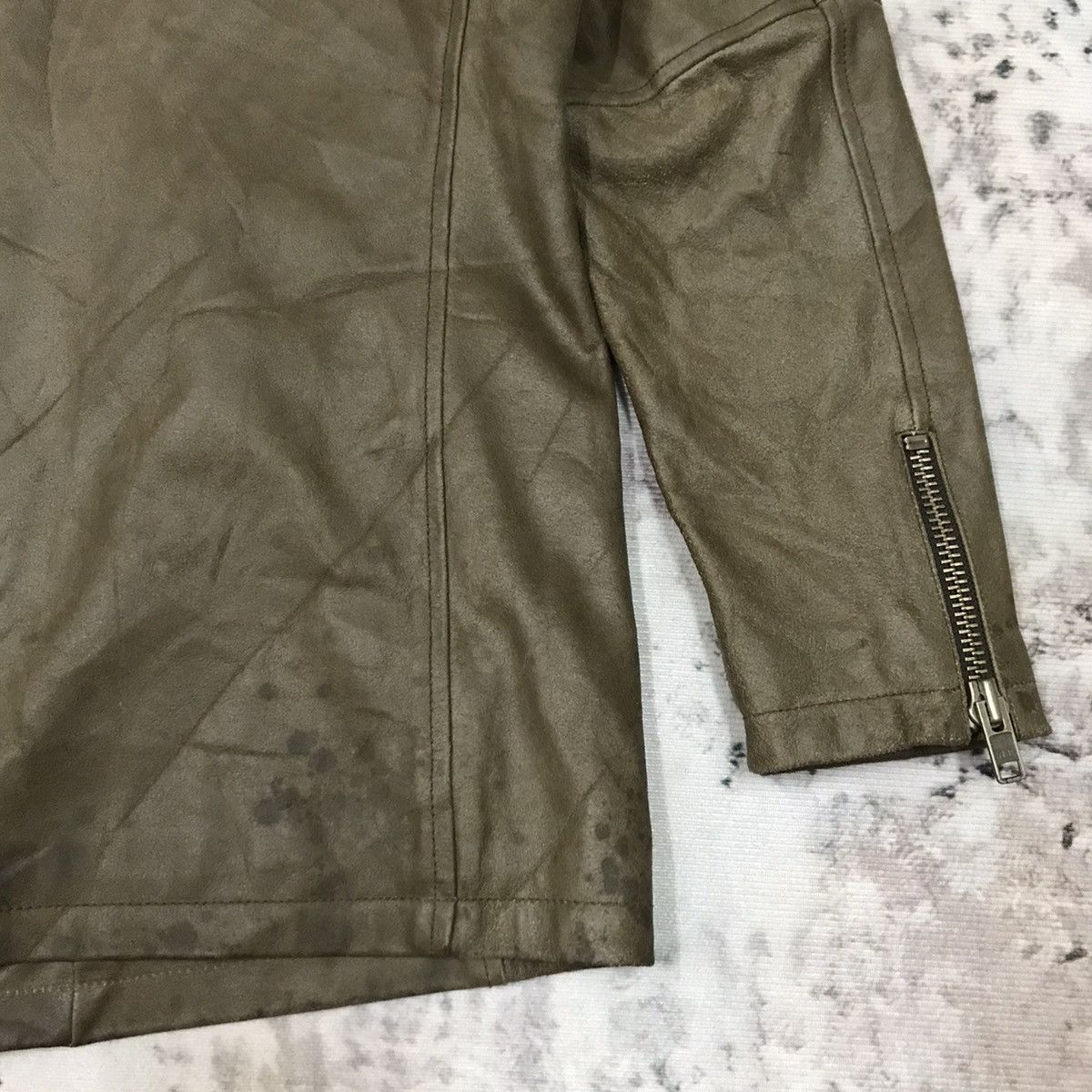 ABAHOUSE × If Six Was Nine × Japanese Brand Vintage Abahouse Colded Neck Leather Jacket Parka Size US S / EU 44-46 / 1 - 14 Thumbnail