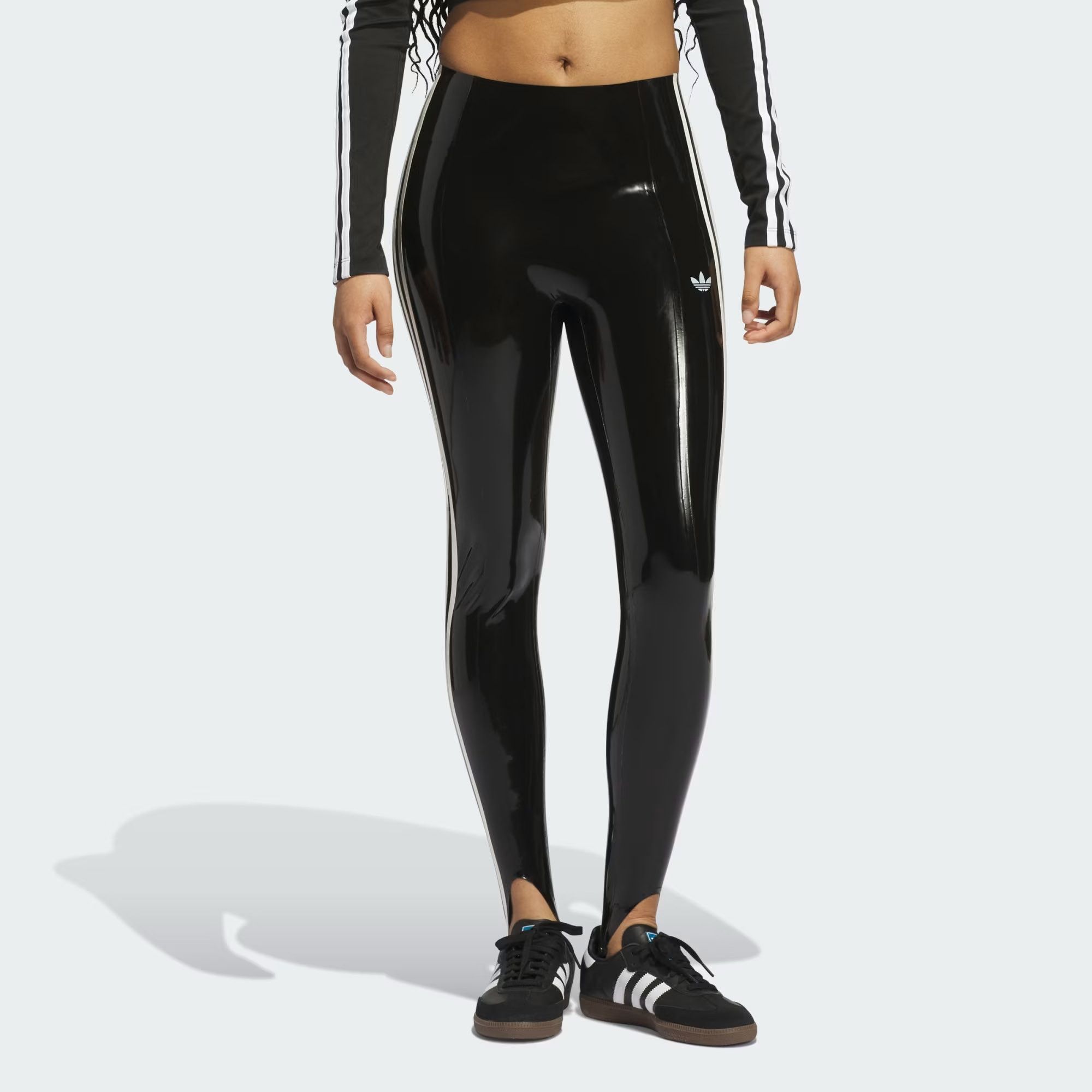 White Borderline Moon Print Leggings