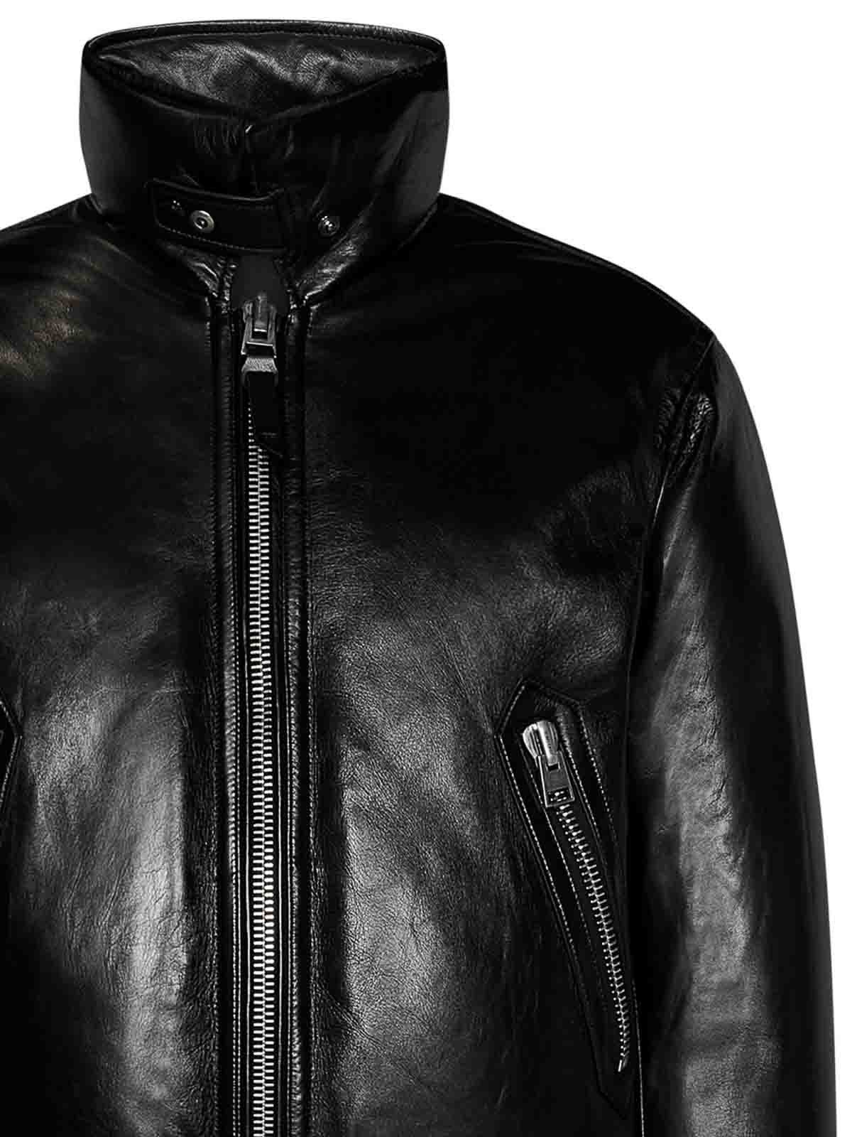Tom Ford o1y0425 Leather Jacket in Black Size US M / EU 48-50 / 2 - 2 Thumbnail