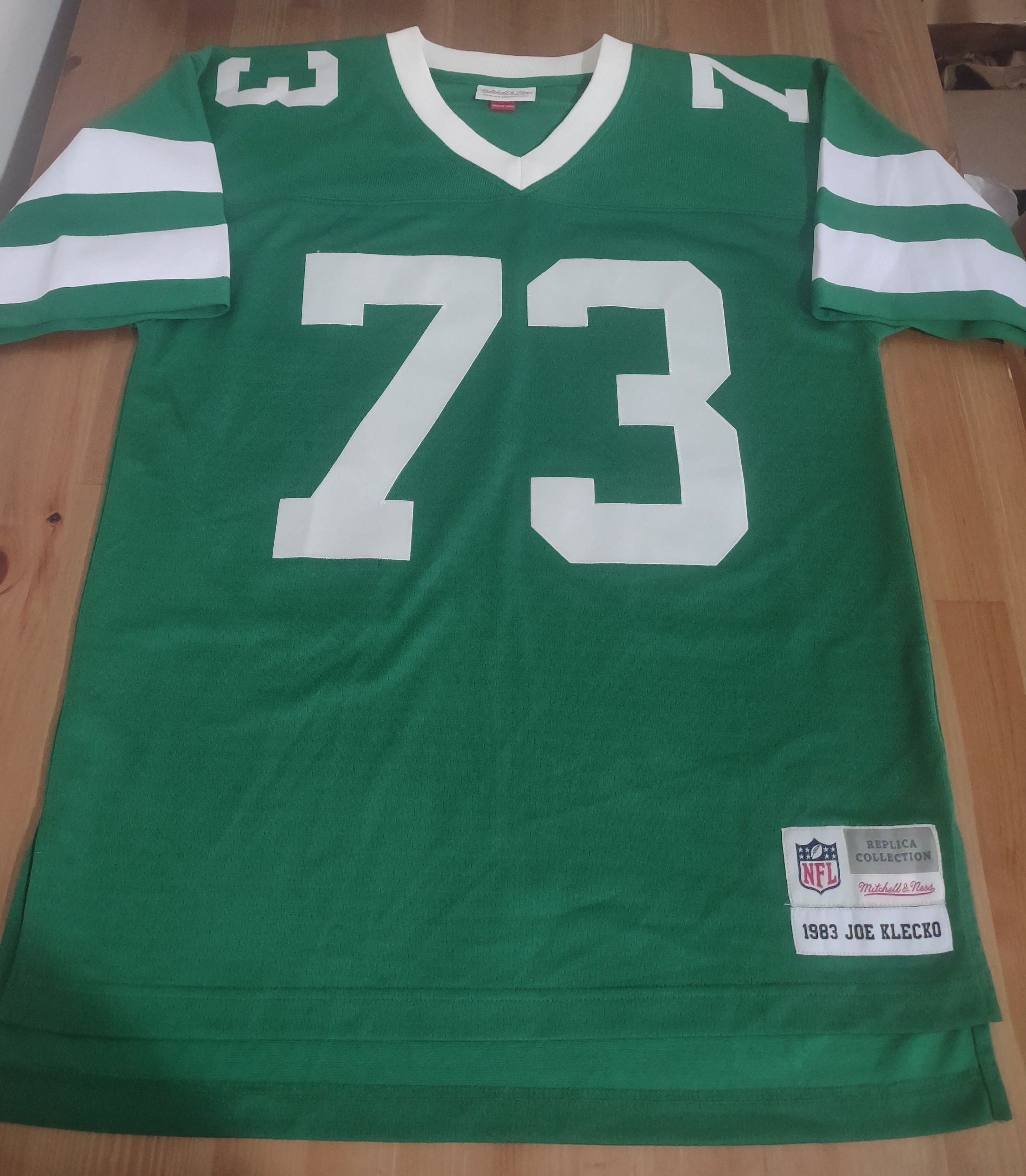 Mitchell & Ness × NFL Joe Klecko 1983 New York Jets Stitched RC Away Jersey Size US M / EU 48-50 / 2 - 3 Thumbnail