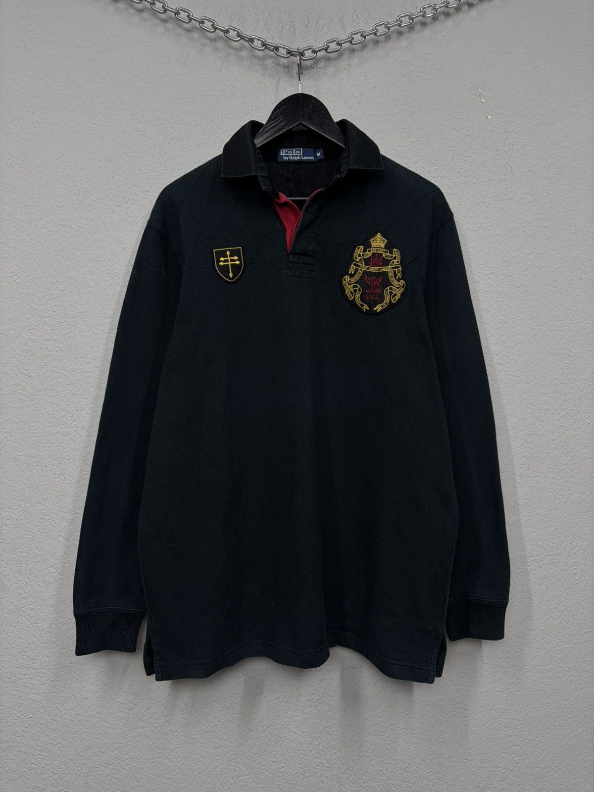 Polo Ralph Lauren Vintage Polo Ralph Lauren Rugby Polo Long Sleeve RRL Drake Size US L / EU 52-54 / 3 - 3 Thumbnail