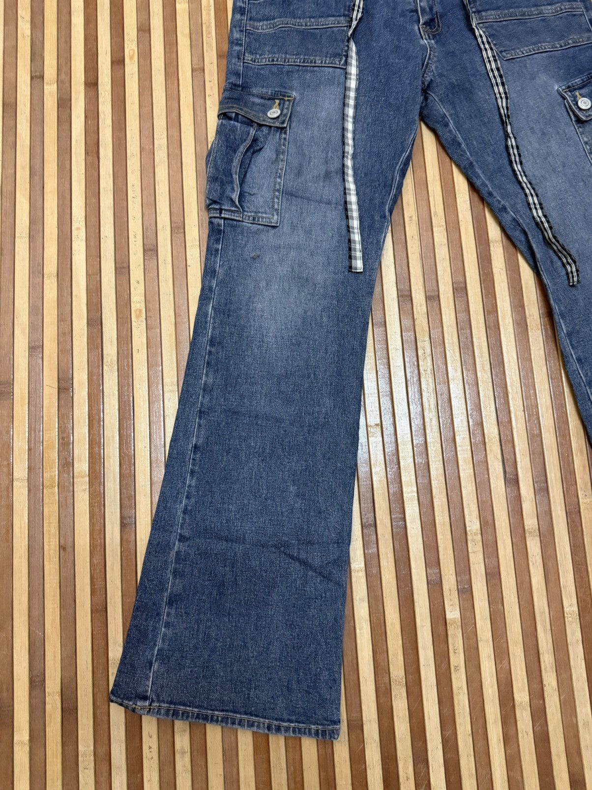 Japanese Brand Vintage Oririn Denim Cargo Pants Big Pockets / Streetwear Size US 30 / EU 46 - 3 Thumbnail