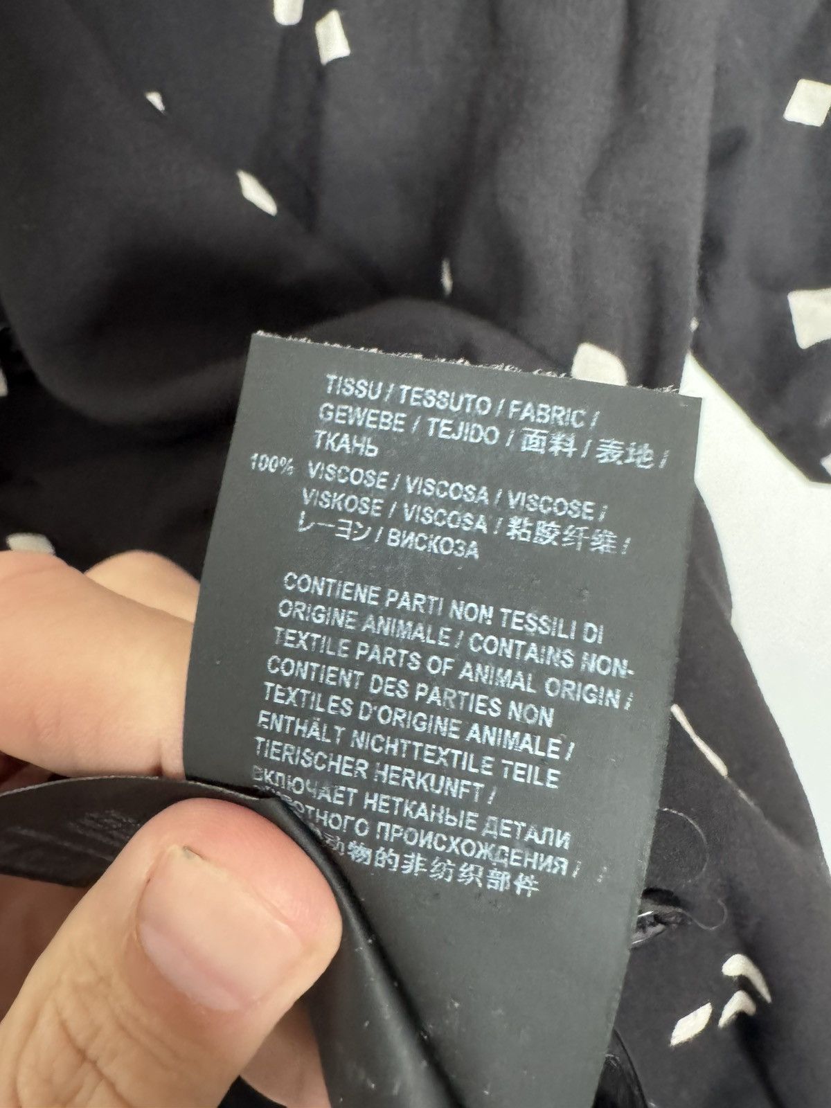 Saint Laurent Paris Viscose Squares Shirt Size US M / EU 48-50 / 2 - 5 Thumbnail