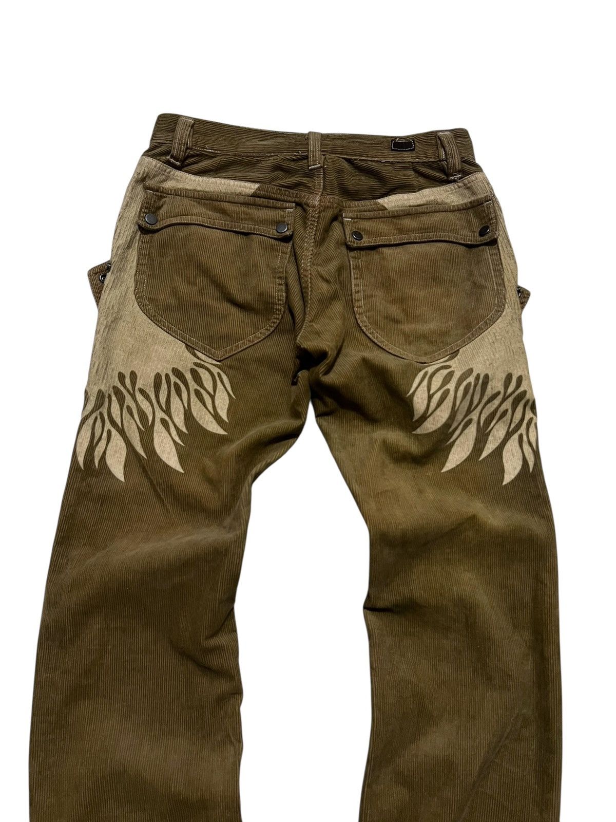 Nicole club flame corduroy flared pants