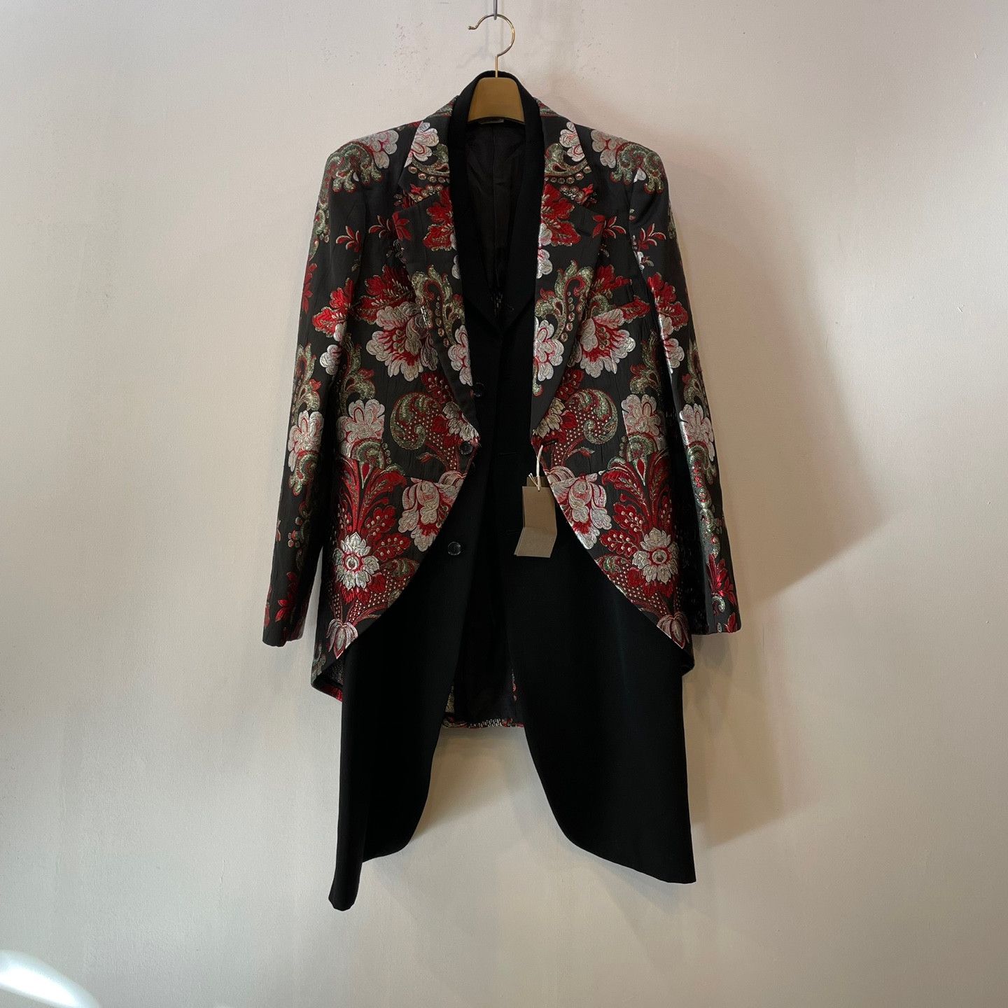 Comme des Garcons Homme Plus Comme Des Garçons Homme Plus 19fw Floral Layered Jacket Size US M / EU 48-50 / 2 - 2 Thumbnail