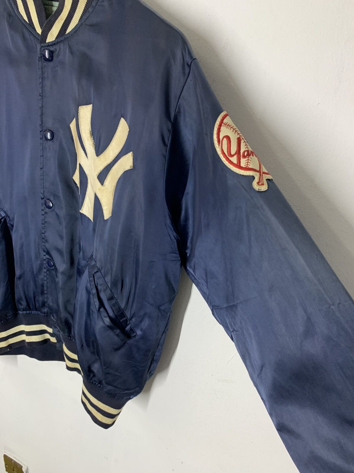 New York Yankees Vintage 70’s NY Yankees Satin Varsity Jacket Size US M / EU 48-50 / 2 - 3 Thumbnail
