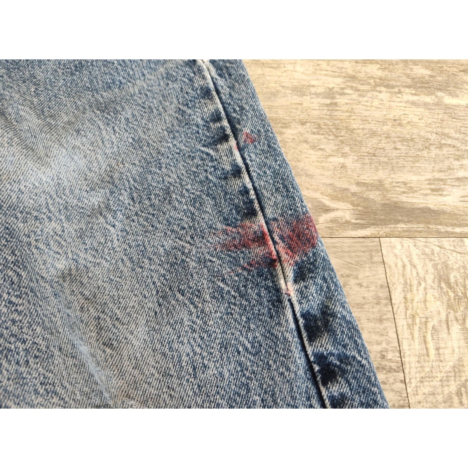 Carhartt VINTAGE Carhartt B17 Jeans Men 35x32 Workwear Distressed Blue 80s US Made Size US 35 - 6 Thumbnail
