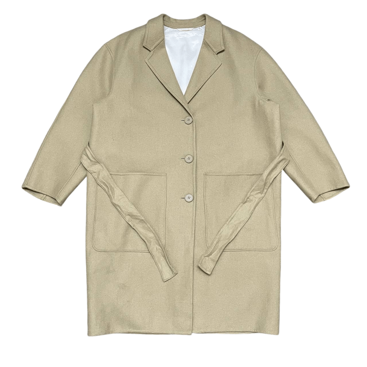 Lemaire × Uniqlo Uniqlo U Lemaire Wool Belted Overcoat Size US M / EU 48-50 / 2 - 1 Thumbnail