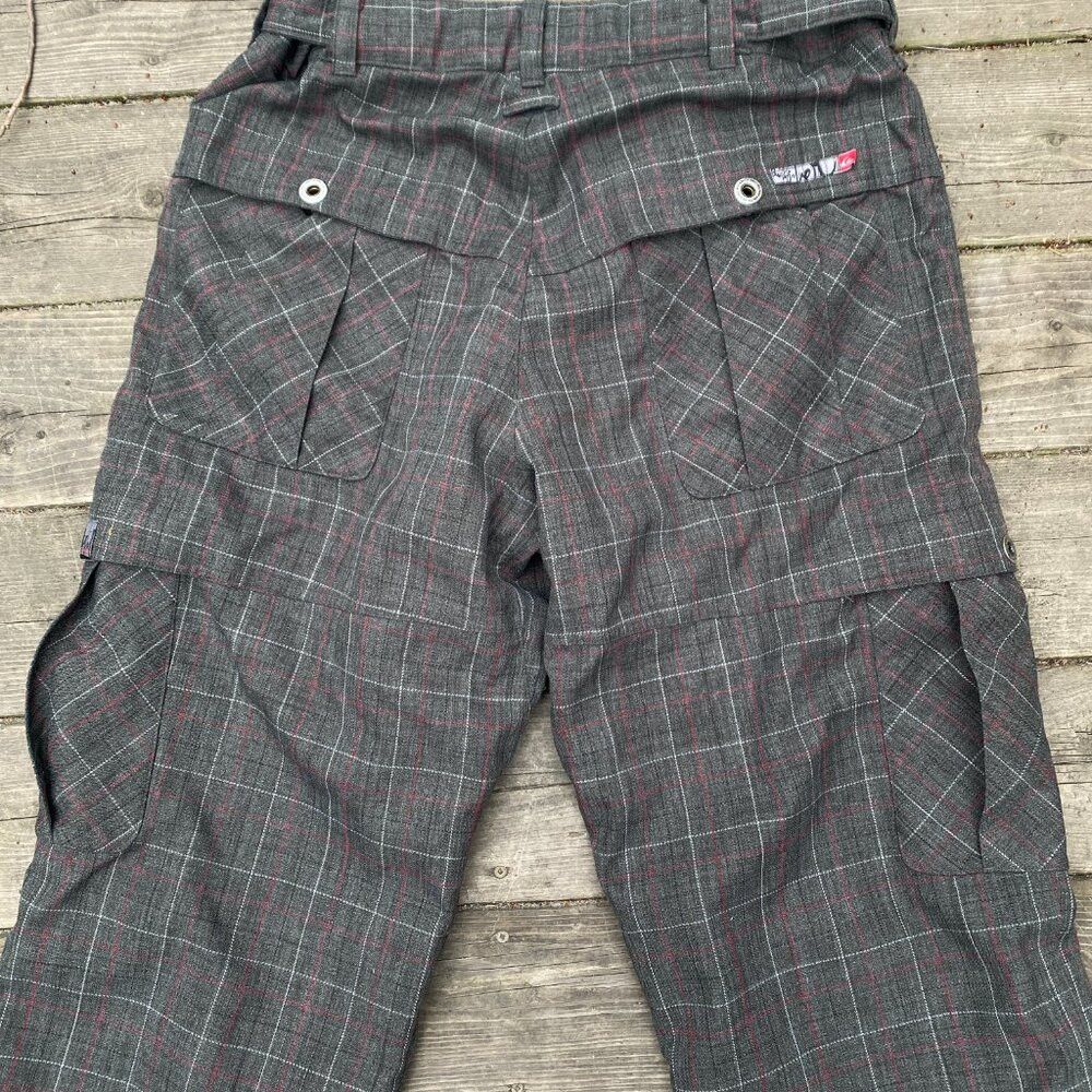 Quicksilver × Vintage Vintage Y2K Embroidered Quicksilver Railin Snow Pants Plaid Size US 36 / EU 52 - 2 Thumbnail