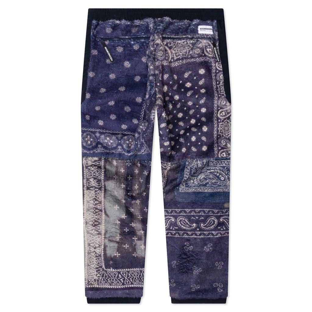 Japanese Brand × Neighborhood NEIGHBORHOOD BANDANA PATTERN FLEECE PANTS BLACK Size US 31 - 5 Thumbnail