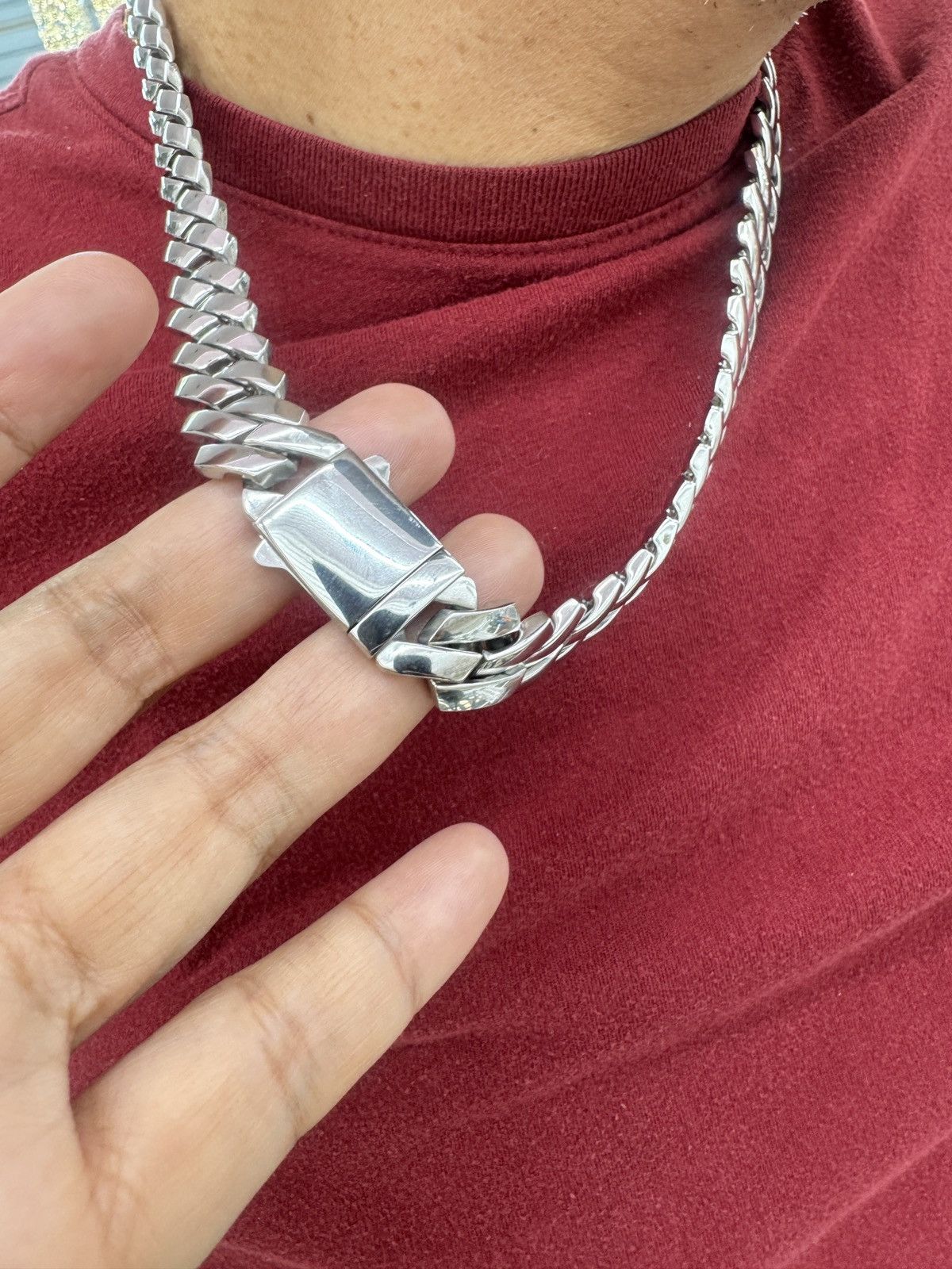 The Unbranded Brand Men Necklace Stainless Steel Size ONE SIZE - 3 Thumbnail