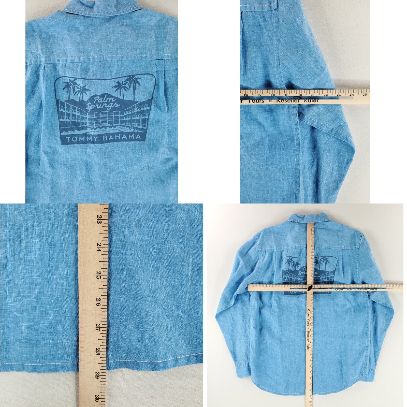 Tommy Bahama Tommy Bahama 100% Linen Destination Breezer Button Up Shirt Blue Mens S NWT Shirt Size US S / EU 44-46 / 1 - 8 Thumbnail