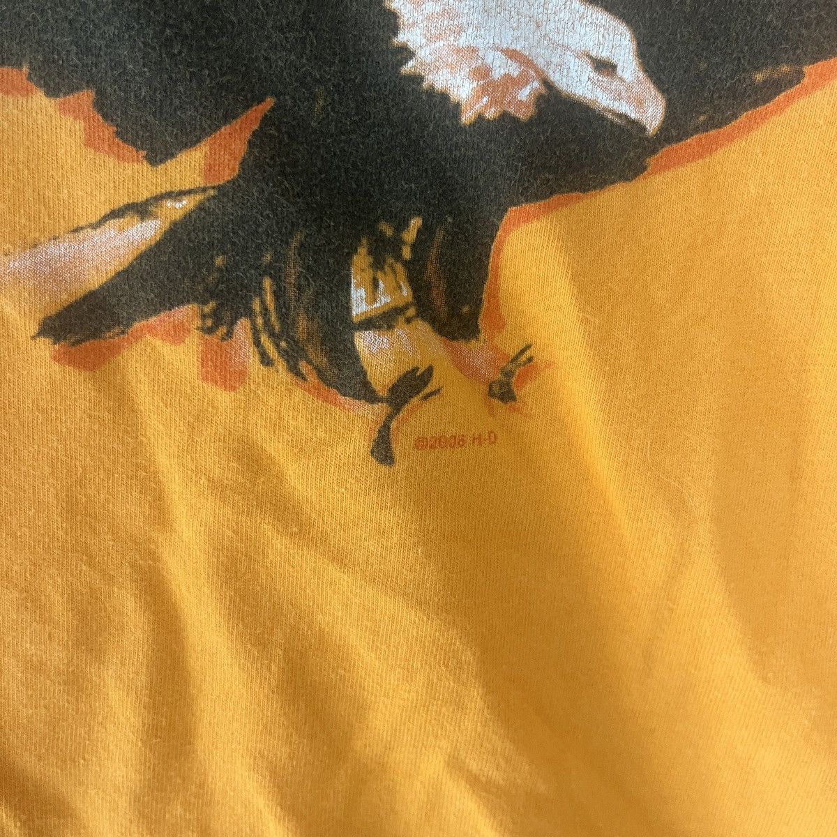 Harley Davidson 2006 Orange Eagle West Virginia T Shirt size large Size US L / EU 52-54 / 3 - 2 Thumbnail