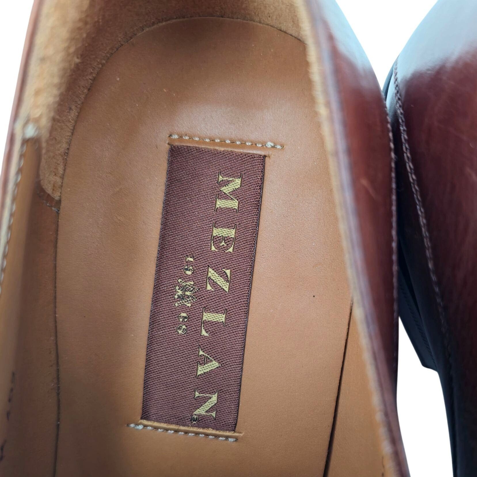 Mezlan Mezlan Spain Men size 9 Burnished Brown Calf Leather Dress S Size US 9 / EU 42 - 7 Thumbnail