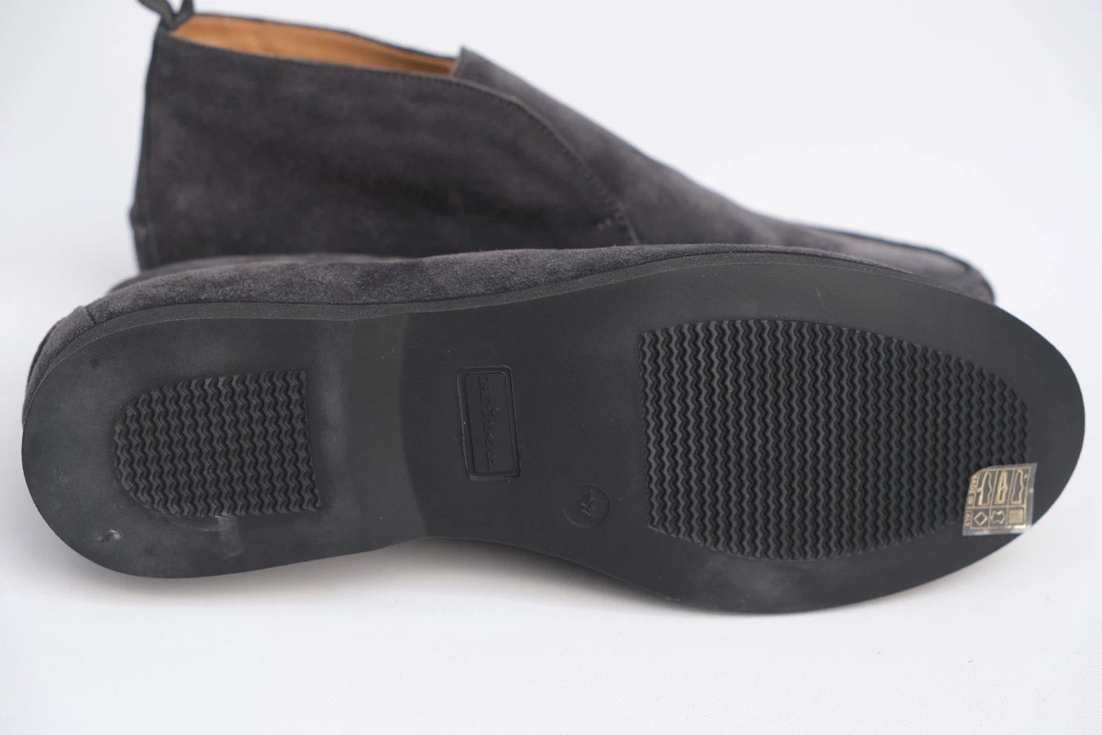 Kiton NEW Kiton Fly Loafers in Anthracite Suede UK 8 / US 9 /EU 42 Size US 9 / EU 42 - 5 Thumbnail