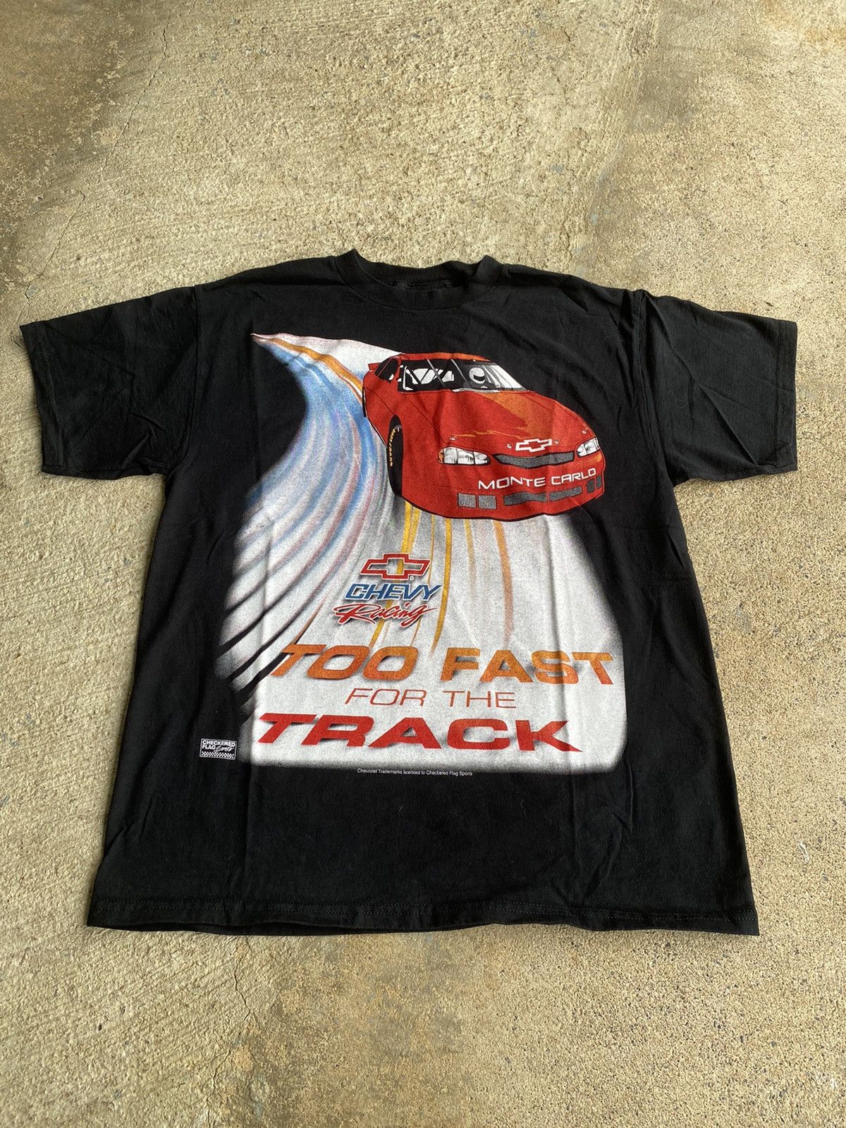 NASCAR × Vintage Vintage Y2K NASCAR Chevy Racing Black Shirt Size US L / EU 52-54 / 3 - 1 Thumbnail