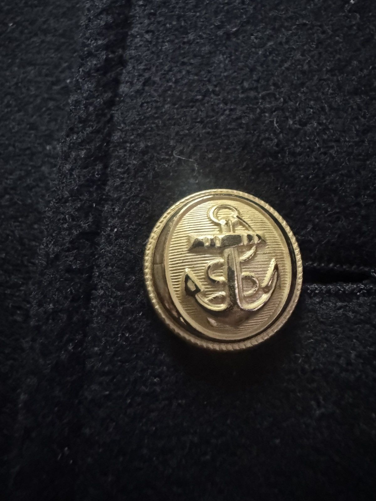 The Kooples THE KOOPLES Gold Button Military Coat in Black Wool Size US L / EU 52-54 / 3 - 3 Thumbnail